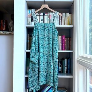 TINY Anthropologie Block Print Pocket Dress S